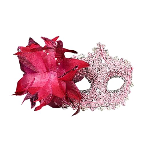 Allbestop Venezianischen Maske Kostüm,Karneval Accessoires Damen Schwarz Maskerade Masken Raben Maske Damen Maskerade Maske Set Für Cosplay Kostüm Ball Fasching Dekoration von Allbestop