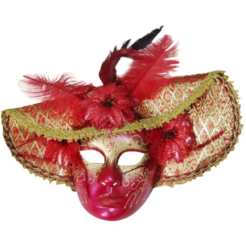 Allbestop Venezianischen Masquerade Maske,Karneval Accessoires Damen Fun Vintage Maskerade Maske Augenmaske Fasching Für Halloween Karneval Party Kostüm Fasching Dekoration von Allbestop