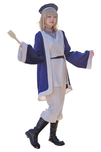 Alleyon Falin Cosplay Delicious in Dungeon Outfit Kostüm Damen Anime Umhang für Karneval von Alleyon