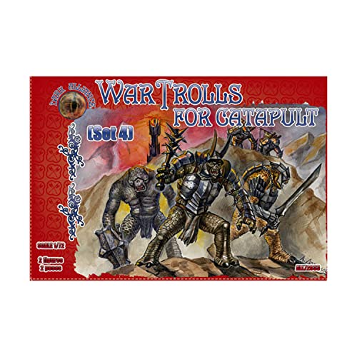 Alliance ALL72033 Figuren War Trolls for Catapult, 4 Stück, Weiß, Large von Alliance