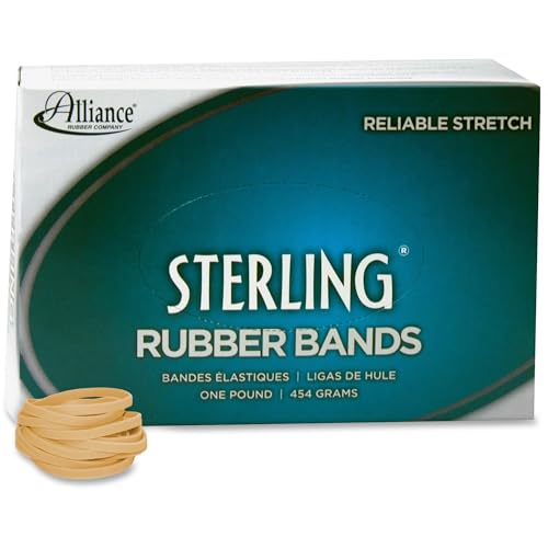 Sterling Ergonomically Correct Rubber Bands, #30, 2 x 1/8, 1500 Bands/1lb Box von Alliance