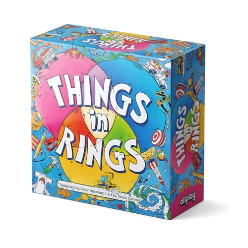 Allplay - Things in Rings Brettspiel - Kleine Box Big Game - 2 bis 6 Spieler - 20 Minuten Spielzeit von Allplay