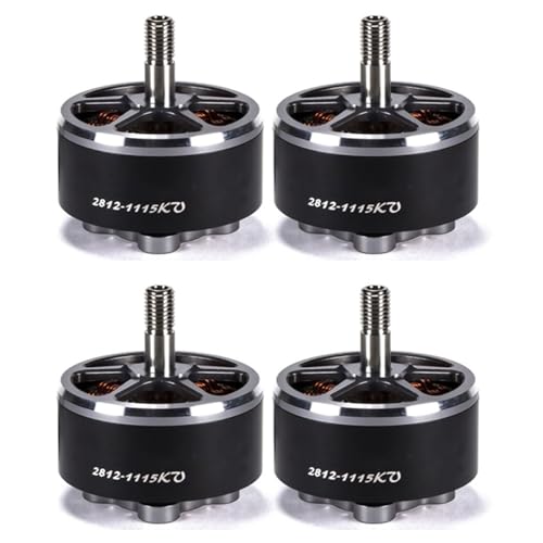 2812 V3 900KV Bürstenloser Motor für FPV-Multicopter, Längerfristige Ferngesteuerte Drohne (Black) von Alomejor