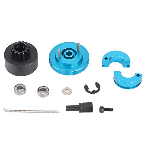 Alomejor 1 Set 13T Schwungrad Geschwindigkeit Kupplung Variator Set Metall Blau Farbe für 1 10 RC Motor Metall Auto (Blue) von Alomejor