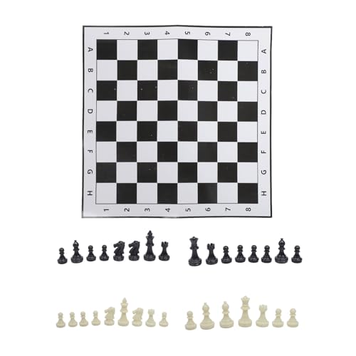 Alomejor 13 -Zoll -Schach -Set, Plastikschachstücke 32 Chessmen mit Tragbarem Schachbrett Internationales Spiel für den Heimgebrauch Alomejor 13 -Zoll -Schach -Set, Plastikschachstücke 32 Chessmen mit Tragbarem Schachbrett Internationales Spiel für den Heimgebrauch von Alomejor