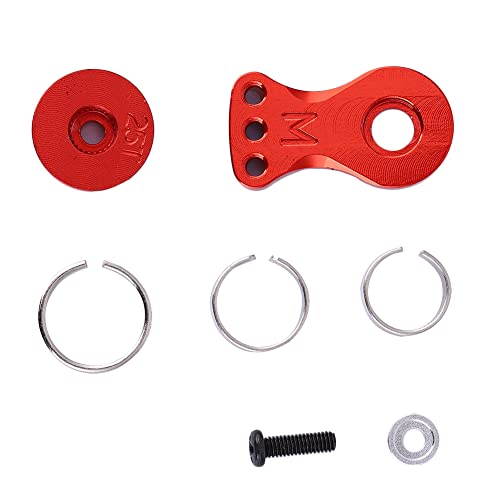 Alomejor 25T Puffer Metall Stahl Ring Gear Arm CNC-Bearbeitung, Farbanodenbehandlung für 1/10 1/8 RC Car (Rot (N1022R)) von Alomejor