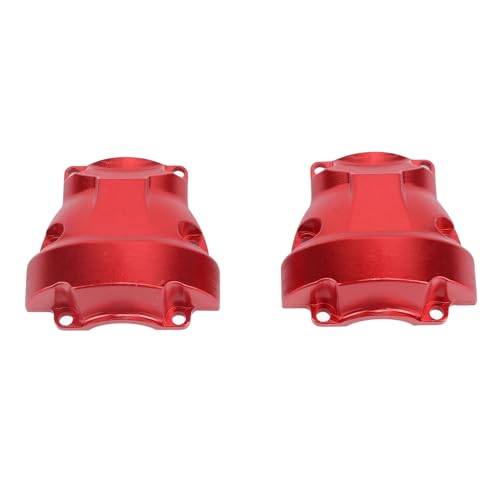 Alomejor 2PCS RC-Car-Achsenabdeckungen, Vordere und Hintere Universelle Brückenschutzvorrichtungen aus Aluminiumlegierung für das Redcat GEN8-Kletterauto (Rot) von Alomejor