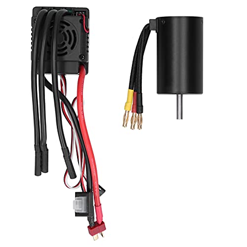 Alomejor 3660 3800KV Bürstenloser Motor und 80A ESC Präzises Design Komplette Funktionen für 1/8 RC Car von Alomejor