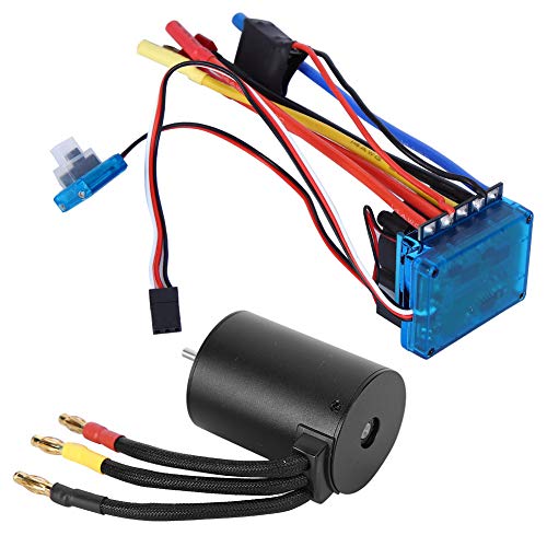 Alomejor 50000 Maximal wasserdichte ESC 3650 3100KV Motor Praktisches Zubehör für 1/10 RC -Auto (80A) von Alomejor