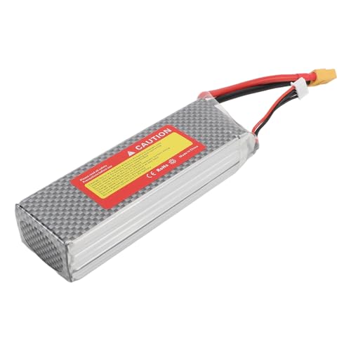 Alomejor 5200 MAh Lithiumbatterie 35C 11,1 V XT60 Li RC Autobatterie Überladungsschutz für Ferngesteuerte Autos und LKWs von Alomejor