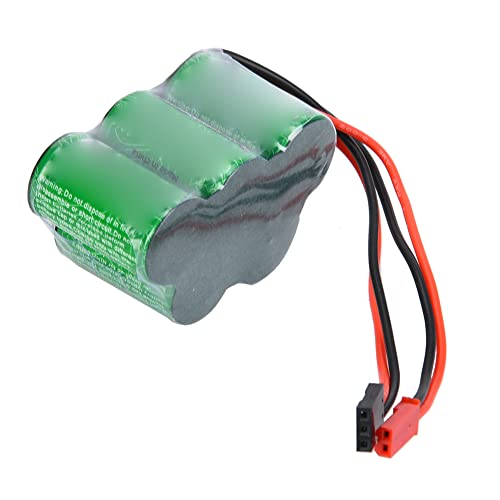 Alomejor 6 V 1600 MAh NiMH RX-Akku, Trapezförmiges Empfänger-Ladegerät, Netzteil. Hergestellt aus Hochwertigem Material für Ferngesteuertes Spielzeug (Charakterform) von Alomejor