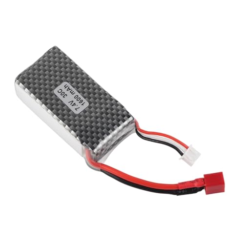 Alomejor 7,4 V 1600 MAh RC Lipo Akku Hochleistungsstabiler Ersatzakku für SCY 16101/16102/16103/16201 1/16 RC Auto von Alomejor