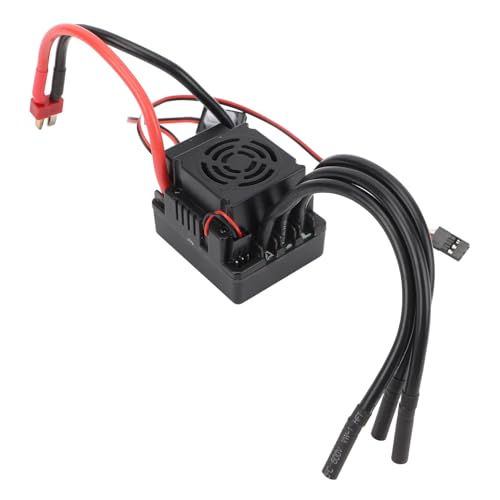 Alomejor 80A Bürstenloser Motor ESC Elektrischer Geschwindigkeitsregler für RC-Autos mit Schutzvorrichtungen, Geeignet für 1/8, 1/10 RC-Auto, Boot von Alomejor