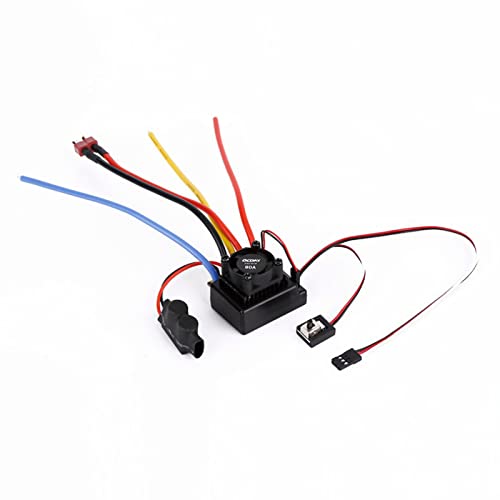 Alomejor 80A Sensored Bürstenlosen Motor Geschwindigkeit Regler 80A ESC mit 2-3S LiPo oder 4-9 NiMH Batterien für RC Auto von Alomejor