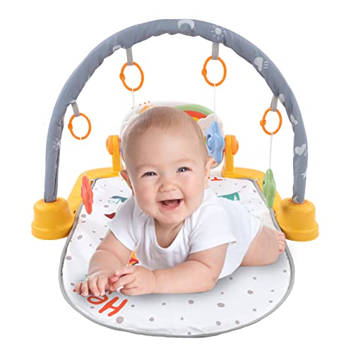 Alomejor Baby Kick Piano, Tragbare Spielmatte für Säuglingsgymnastik für Frühe Bildung, Krabbeln, Sensorische Entwicklung und Koordination von Alomejor