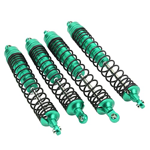 Alomejor Einstellbarer Federdämpfer, Aluminiumlegierung, RC-Stoßdämpfer Vorne und Hinten, 150 Mm Gesamtlänge für Axis RBX10 Ryft 4WD 1/10 RC-Auto (Green) von Alomejor