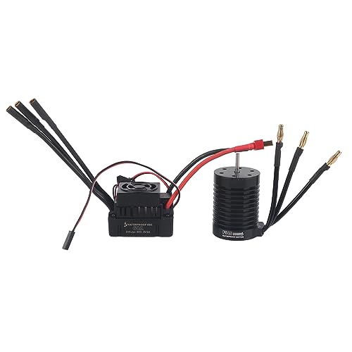 Alomejor F540 4370KV 12-poliger 4-Slot-RC-Car-Motor Hochgeschwindigkeits-ABEC5-Lager CNC-gefräster Bürstenloser Motor Aluminium-Kühlkörper (3300KV) von Alomejor