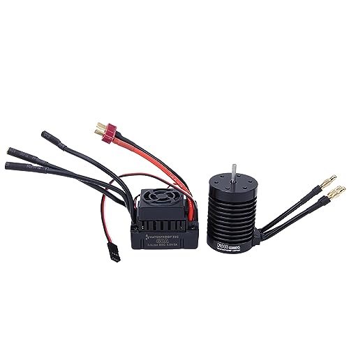 Alomejor F540 4370KV 12-poliger 4-Slot-RC-Car-Motor Hochgeschwindigkeits-ABEC5-Lager CNC-gefräster Bürstenloser Motor Aluminium-Kühlkörper (4370KV) von Alomejor