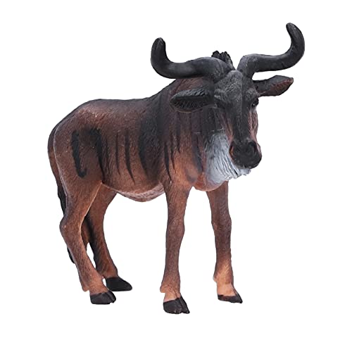 Alomejor GNU-Figur, Lebensechte Tierspielzeug-Statue, Afrikanische Dschungeltiere, GNU-Spielzeug von Alomejor