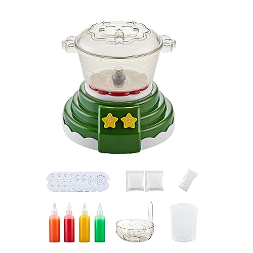 Alomejor Hot-Pot-Maker, Sicheres Kochspielzeug, Entwicklung Praktischer Fähigkeiten, Fantasievolles Spielen, Leuchtende Farben für Kleinkinder (Green) von Alomejor