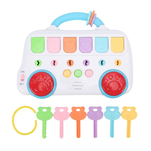 Alomejor Interaktives Musikspielzeug für Musik, Bildungsaktivitätszentrum mit Tierschlüssel, Sensorische Entwicklung für Kleinkinder über 3 Jahre Alomejor Interaktives Musikspielzeug für Musik, Bildungsaktivitätszentrum mit Tierschlüssel, Sensorische Entwicklung für Kleinkinder über 3 Jahre von Alomejor