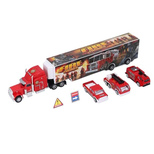 Alomejor Legierungs-Notfallrettungsfahrzeug-Spielzeugspielset, Kinderauto-LKW-Set mit 3 Autos für Spiele zu Hause und Im Freien (Tippe A) von Alomejor