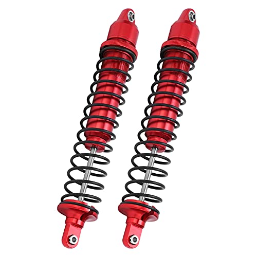 Alomejor Legierungschockdämpfer 2PCS Red Upgrade Teile 235 Mm Stahl -RC -Dämpfer mit Federn für 1/5 (Rot) von Alomejor