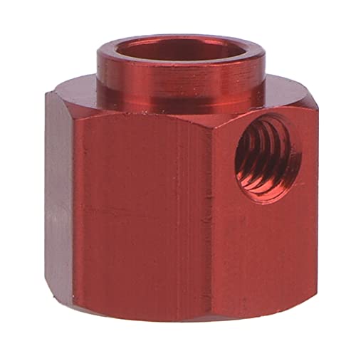 Alomejor Metall Verbreiterte Radnaben, Auto-Adapter-Set, Verbessert die Stabilität mit Simulierter Roter Farbe für 1/10 RC-Autos (9mm) von Alomejor