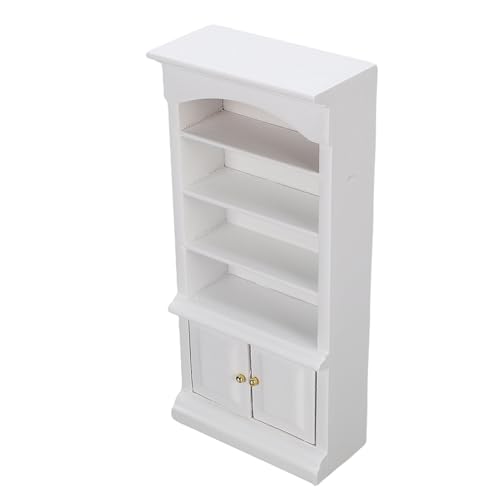 Alomejor Miniaturbibliothek mit Leckeren Köstlichen Puppen 2 Türen für 4 Türen für Kastensammler/Deckbamboli in Festem Holz, Ideal Alomejor Miniaturbibliothek mit Leckeren Köstlichen Puppen 2 Türen für 4 Türen für Kastensammler/Deckbamboli in Festem Holz, Ideal von Alomejor