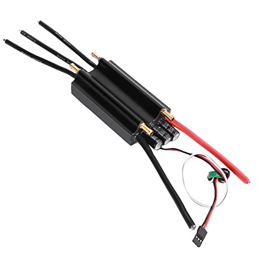 Alomejor RC Boot ESC Wasserdichter Bürstenloser 120A Elektronischer Geschwindigkeitsregler mit 5V/4A SBEC Metallgehäuse für 2-6S Lipo von Alomejor