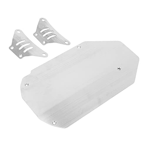 Alomejor RC Car Chassis Armor Edelstahl RC Chassis Armor Guard Plate Upgrade-Teile für TT02 1/10 RC Car Protection von Alomejor