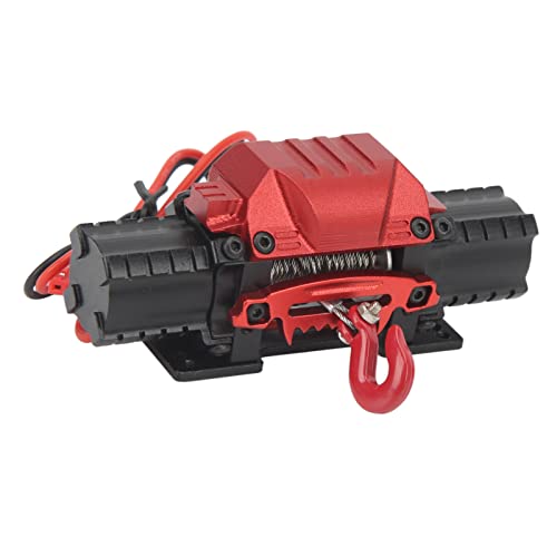 Alomejor RC-Car-Winde, Maßstab 1:10, Gebürsteter Dual-Motor-Antrieb, Ersatz-Dual-Motor-Winde für Erwachsene und (Black) von Alomejor