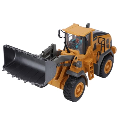 Alomejor RC Dozer Bagger Spielzeug mit Realistischer Soundbeleuchtung, 9 Kanäle, Ferngesteuertes Baufahrzeug für von Alomejor