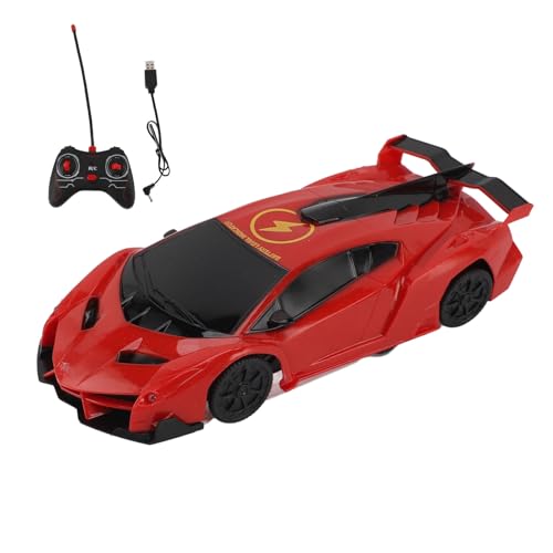 Alomejor RC-Drift-Auto Im Maßstab 1:28, Wandkletter-Fernbedienungsauto, Leichtes Elektro-Racer-Spielzeug für über 3 Jahre Alte Jungen und Mädchen (Rot) von Alomejor