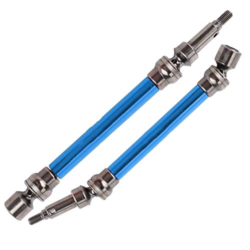 Alomejor RC-Ersatzteile, 1 Paar Vordere und Hintere Antriebswellen aus Metall, Passend für 1/10 RC-Autos, Verbessern die Gesamtleistung (Blue) von Alomejor