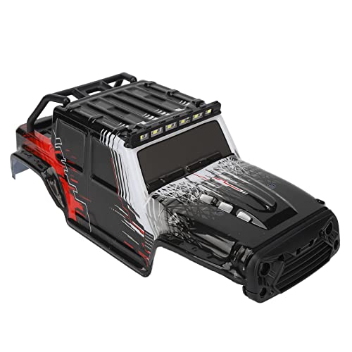 Alomejor RC-Karosserieschale, Präzise Dimensionierte RC-Karosserieabdeckung für SCY 16103PRO 1/16 RC-Auto mit Schönen Drucken (Rot) von Alomejor