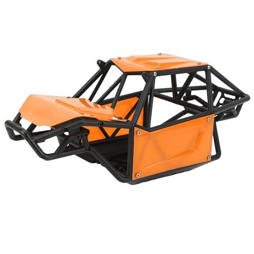 Alomejor RC-Überrollkäfig-Körperschale aus Nylon, Upgrade-Teil für 1/10 RC Crawler, Leichter DIY-Montagespaß, Hergestellt aus Hochwertigem Nylon-Material (ORANGE) von Alomejor