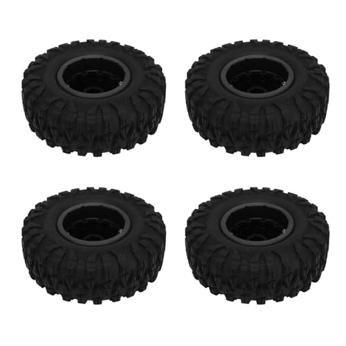 Alomejor RCReifen 2.2 Mud Slingers Super Grip Reifen mit 2.2 Beadlock Felge Sechskant 12 Mm, für RC Trucks (Black) von Alomejor