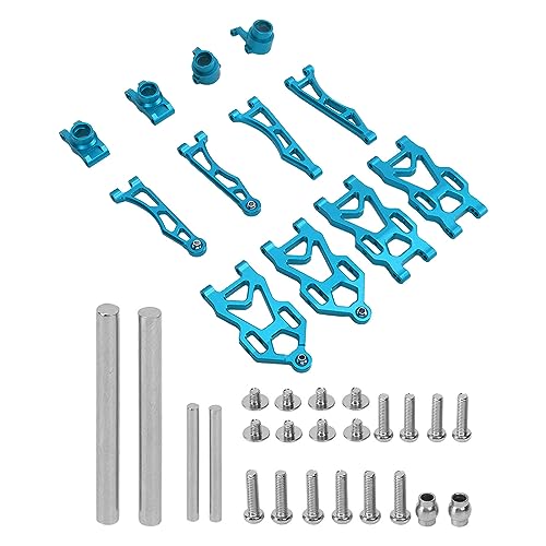 Alomejor Schwingarm-Set aus Aluminiumlegierung, RC-Aufhängungsarme für SCY16101PRO 16102 16103 16201 1/16 Ferngesteuertes Auto (Blue) von Alomejor