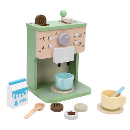 Alomejor Spielen Sie Küchenzubehör Kaffeemaschine Spielzeug, Küchengeräte mit Kaffeemaschine für Mädchen Alomejor Spielen Sie Küchenzubehör Kaffeemaschine Spielzeug, Küchengeräte mit Kaffeemaschine für Mädchen von Alomejor