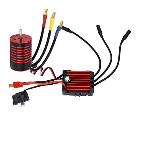 Bürstenloser RC-Car-Motor, 4-poliges 2838 4500KV-Design, 35A Bürstenloser Regler für 1/14 1/16 1/18 RC-Car (5800KV) von Alomejor