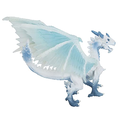 Alomejor Drachenfigur Spielzeug Hoch Simulation Drachenmodell Spielzeug für Geburtstagsgeschenk (153 Eisdrache) von Alomejor