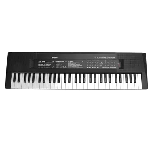 Kinder-Keyboard-Klavier, 61 Tasten, Elektronisches Keyboard-Klavier, Frühes Lernen, Pädagogisches Musikspielzeug für Anfänger von Alomejor