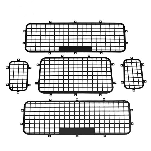 Metallfensternetz für -4 1/10 RC -Auto - Pack von 5 - Verbessert das Aussehen Ihres RC -Autos - Perfekt für Hobbyisten von Alomejor