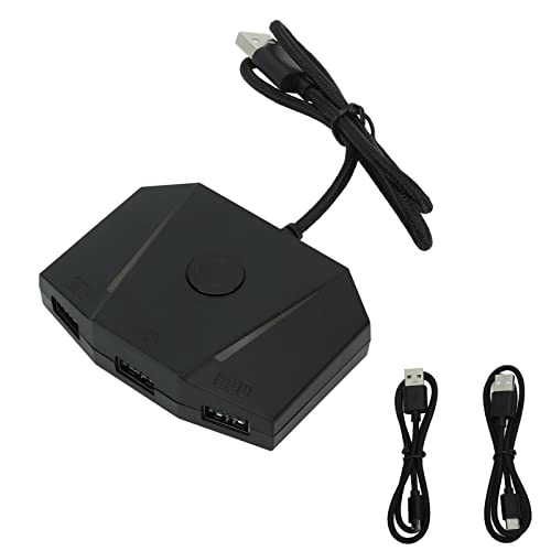 PS5-Tastatur-Maus-Adapter-Konverter, Einfache Plug-and-Play-App-Steuerung für PS5-Spiele (VX2 AimBox) von Alomejor