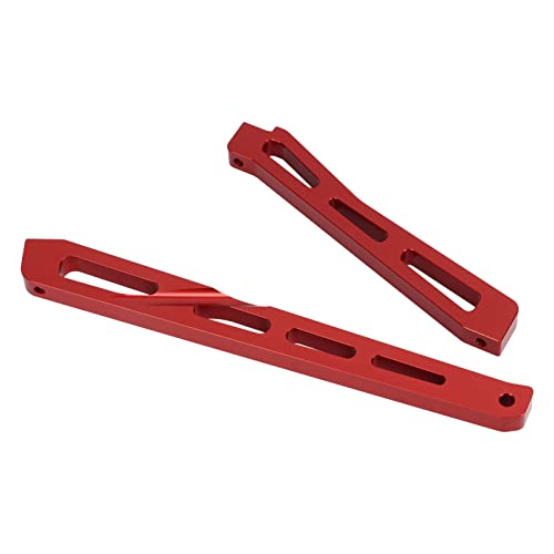 RC Chassis Brace Aluminium Legierung RC Vordere Fahrgestelle Unterstützung für ARRMA 1/7 1/8 RC Auto (Rot) von Alomejor