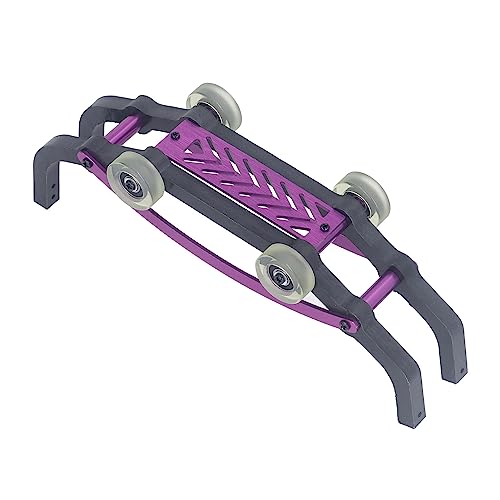 Wheelie Bar aus Aluminiumlegierung mit Zwei Druckreduzierstangen für MJX 1/16 16208 16210 16207 RC Car (Purple) von Alomejor