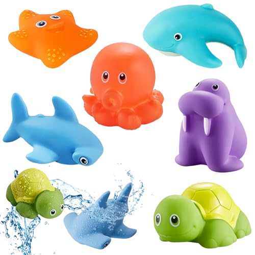 Alovez 6 Stück Badewannenspielzeug Spritztiere, lustige Wasserspritztiere, Wasserspielzeug Baby Ab 1 2 3 4 Jahre, Badewannenspielzeug Kinder Alovez 6 Stück Badewannenspielzeug Spritztiere, lustige Wasserspritztiere, Wasserspielzeug Baby Ab 1 2 3 4 Jahre, Badewannenspielzeug Kinder von Alovez