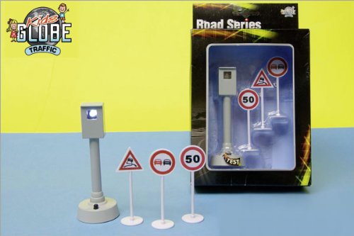 Alpha Toys Kids Globe Traffic Road Series Traffic Signs and Speed Camera von AlphaToys