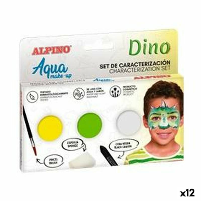 Schminkset für Kinder Alpino Dino Zum Wasser (12 Stück) von Alpino